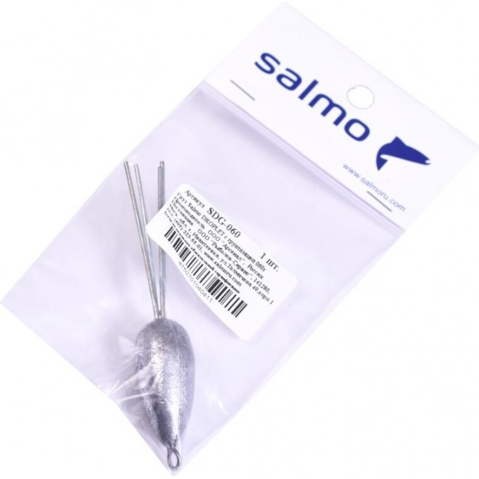 Груз SALMO Droplet с грунтозацепом 060г SDG-060