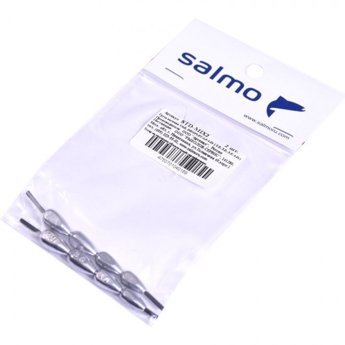 Груза косичка SALMO Tail Droplet MIX2 2.5-4.0г ( 2.5; 3.0; 3.5; 4.0г) STD-MIX2