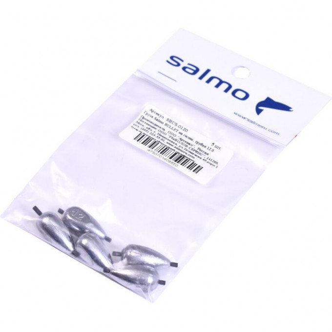 Груза SALMO Bullet на силиконовой трубке 12.0 5Шт SBUS-0120