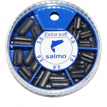Грузила SALMO Extra Soft малый 5 секций 1.0-3.5г 060г набор Грузила SALMO Extra Soft малый 5 секций 1.0-3.5г 060г набор