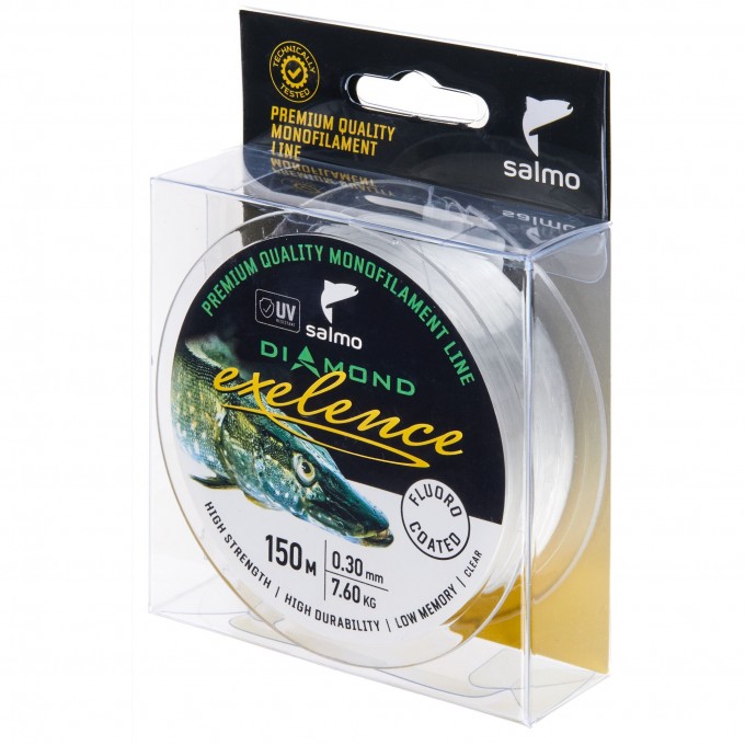 Леска монофильная SALMO DIAMOND EXELENCE FLUORO COATED Clear 150/030 4034-030