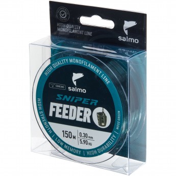 Леска монофильная SALMO SNIPER FEEDER MOSS GREEN 150/030