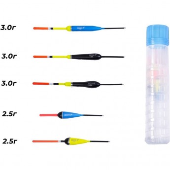 Набор полиуретановых поплавков SALMO PU Лещ в тубусе 5шт.
