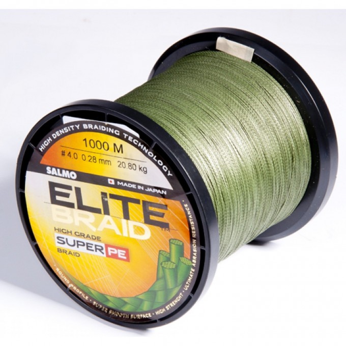 Леска плетёная SALMO Elite Braid Green 1000/028 4821-028