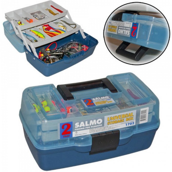Ящик рыболовный пластиковый SALMO 2Х-Полки 02 маленький 1702