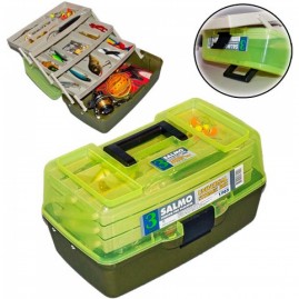 Ящик рыболовный пластиковый SALMO 3Х-Полки 03 Маленький